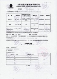 檢測儀器報告證書：塗層測厚儀